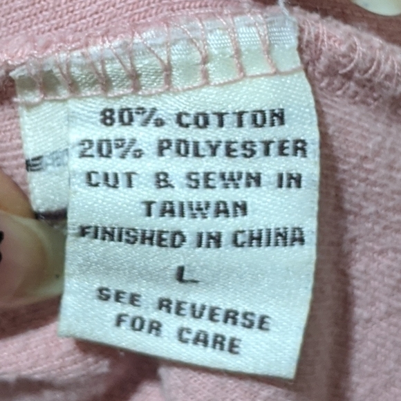 House Of Freedom Soft Pink Track Suit ZipUp Hoodie - Picture 5 of 6